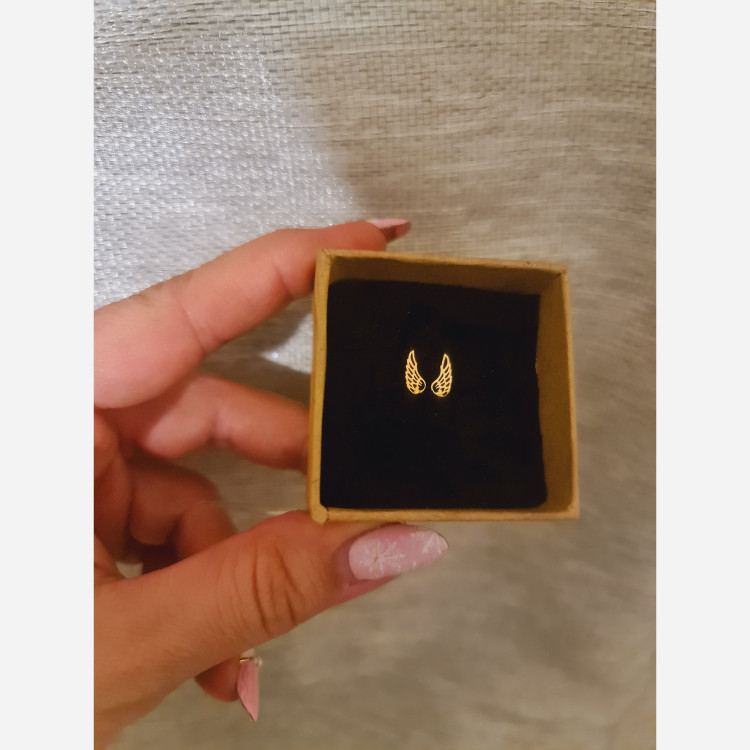 گوشواره طلا طرح بال فرشته