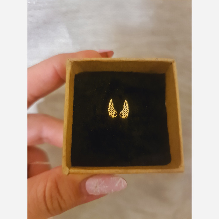 گوشواره طلا طرح بال فرشته