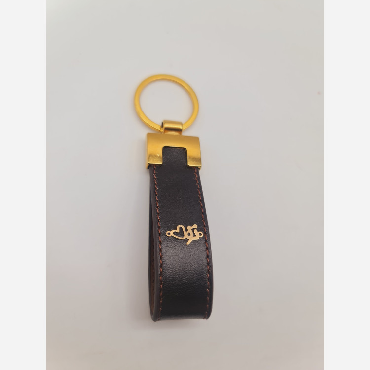 جاسوییچی یا جاکلیدی با پلاک طلا توبا قلب