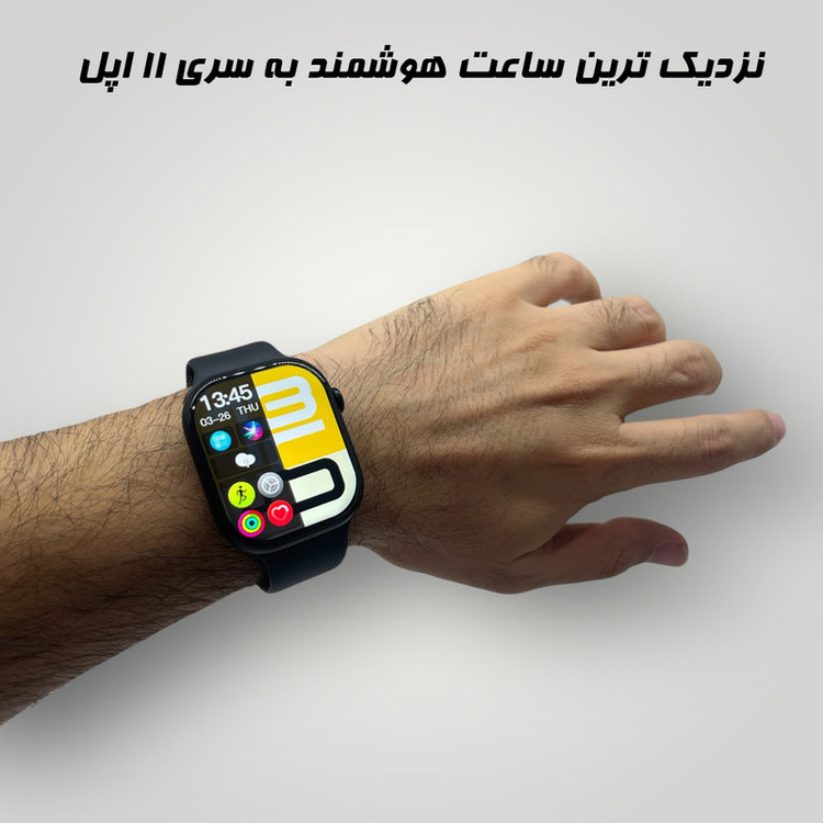 ساعت هوشمند 49 میلیمتری میکروویر مدل Watch11X با بند سیلیکونی