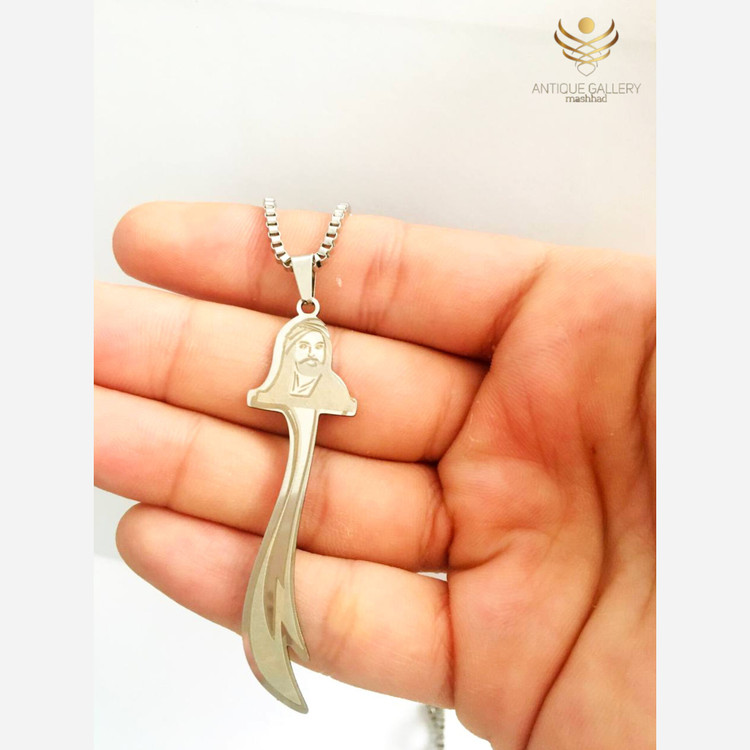 گردنبند شمایل حضرت علی گردنبند ذوالفقار گردنبند مردانه