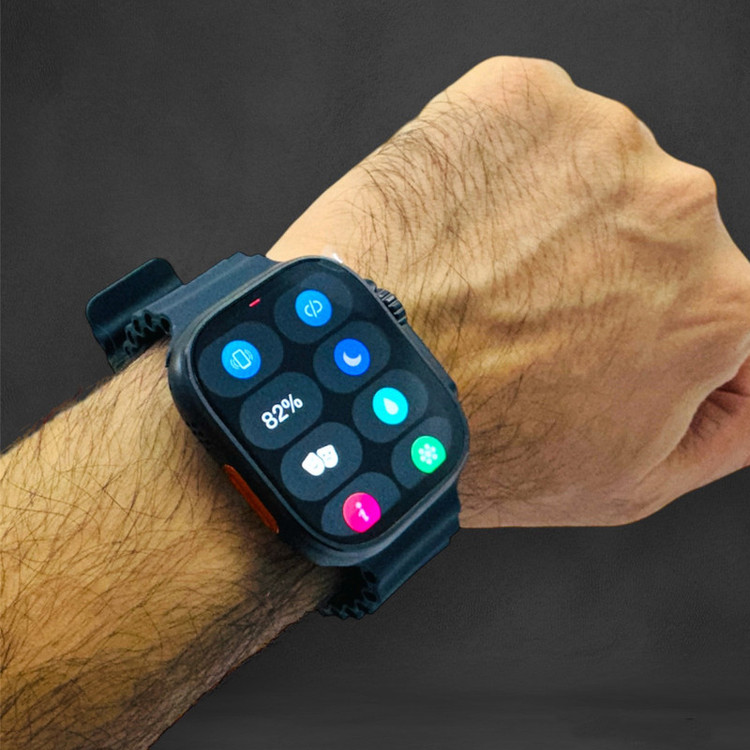 ساعت هوشمند 49 میلی متری میکروویر مدل W69-Watch Ultra بند سیلیکونی