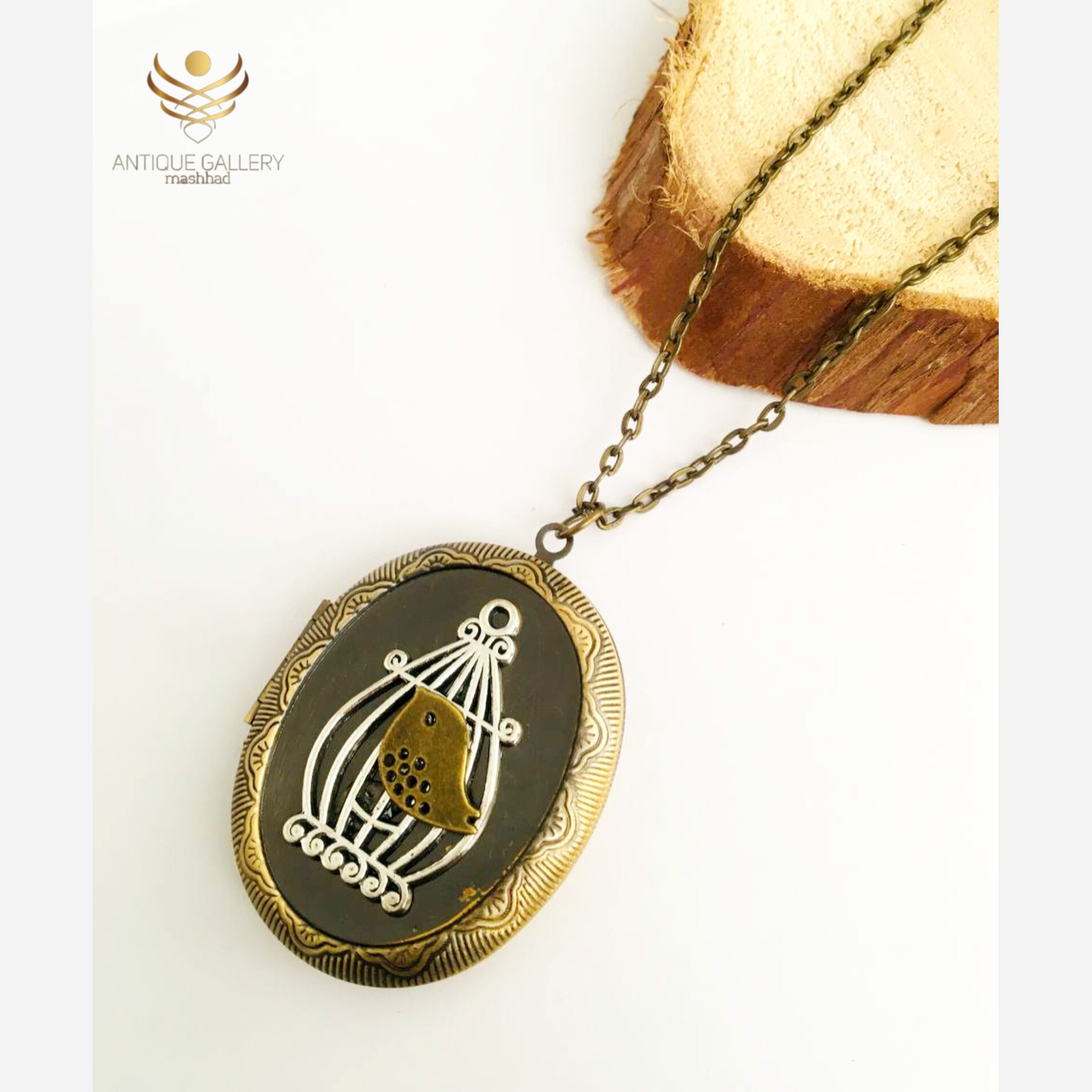 گردنبند قاب عکسی   گردنبند برنزی    گردنبند زنانه