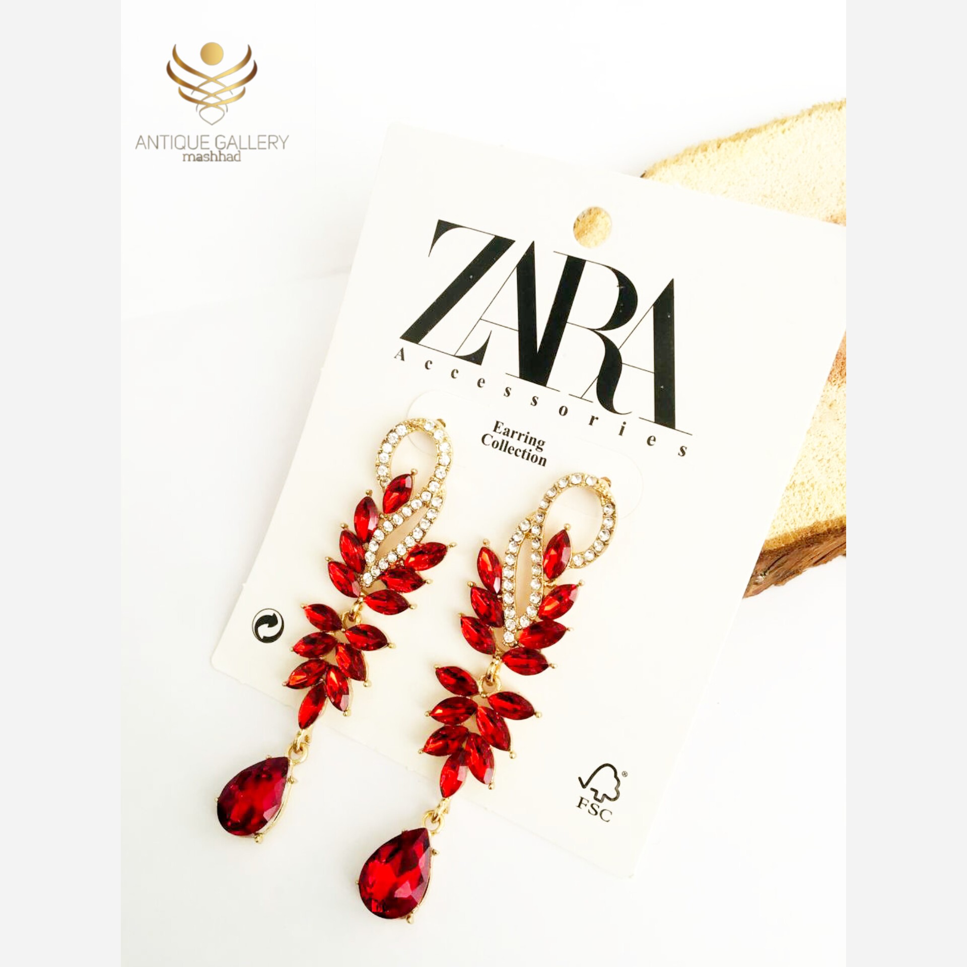 گوشواره برند zara   گوشواره زنانه   گوشواره مجلسی