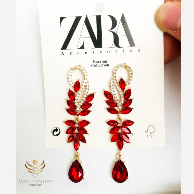 گوشواره برند zara گوشواره زنانه گوشواره مجلسی