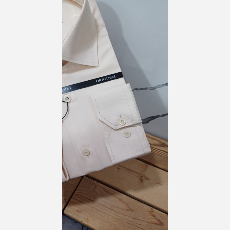 پیراهن مردانه کرم فلورا خارجی درجه یک