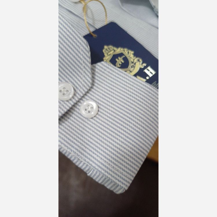 پیراهن راه راه نقره ای کد 3