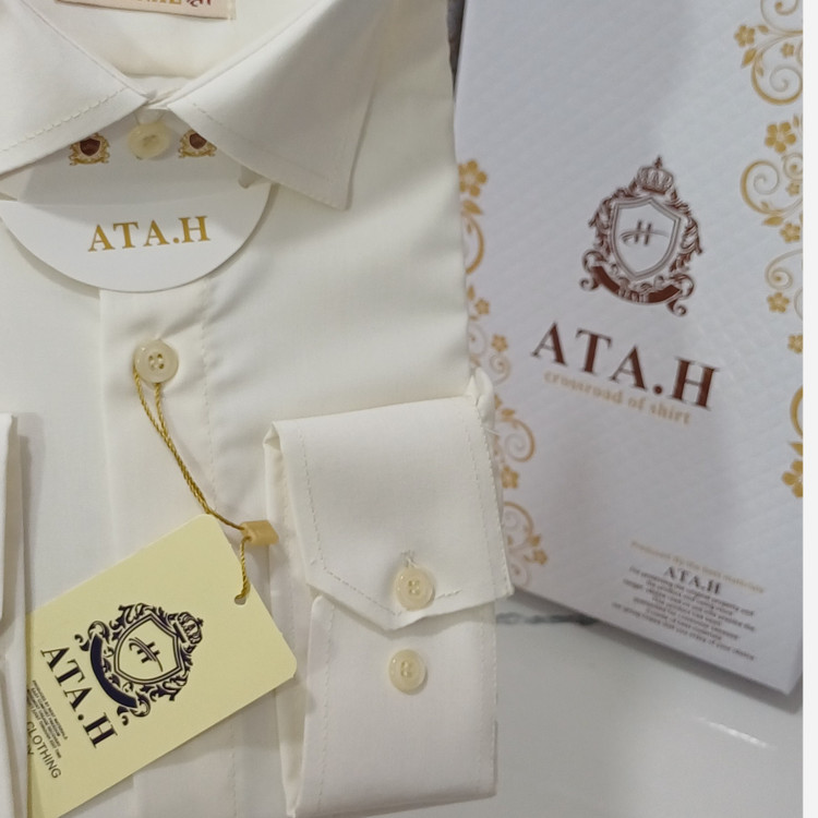 پیراهن مردانه نباتی (شیری) تترون درجه یک
