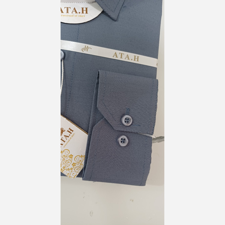 پیراهن مردانه طوسی سیر خاص