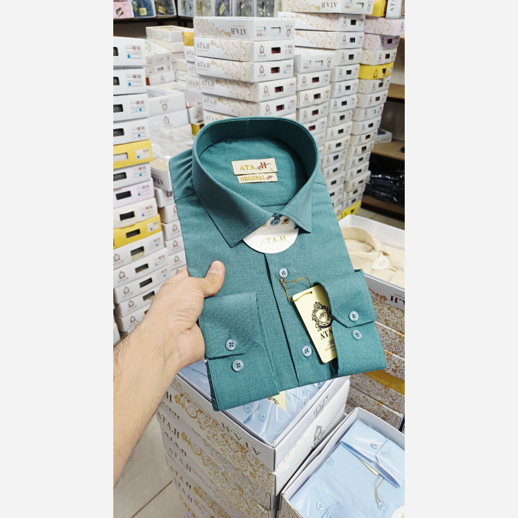 پیراهن مردانه رنگ خاص نخی درجه یک