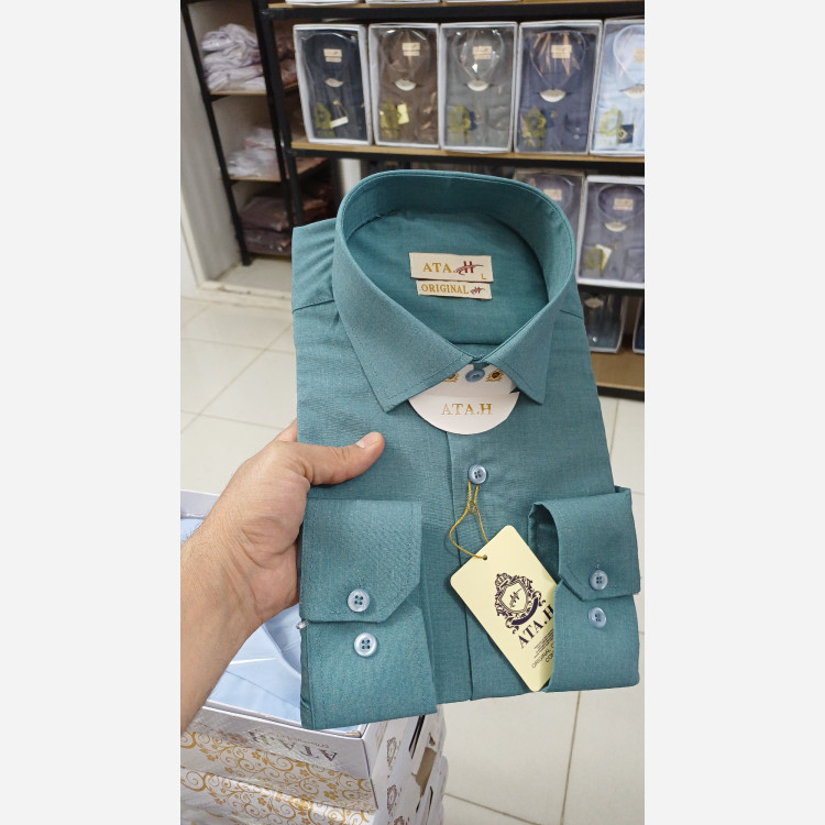 پیراهن مردانه رنگ خاص نخی درجه یک
