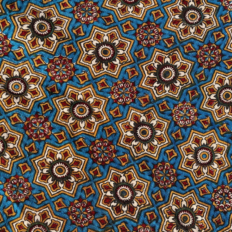 رومیزی قلمکار گرد 50 طرح خاتم