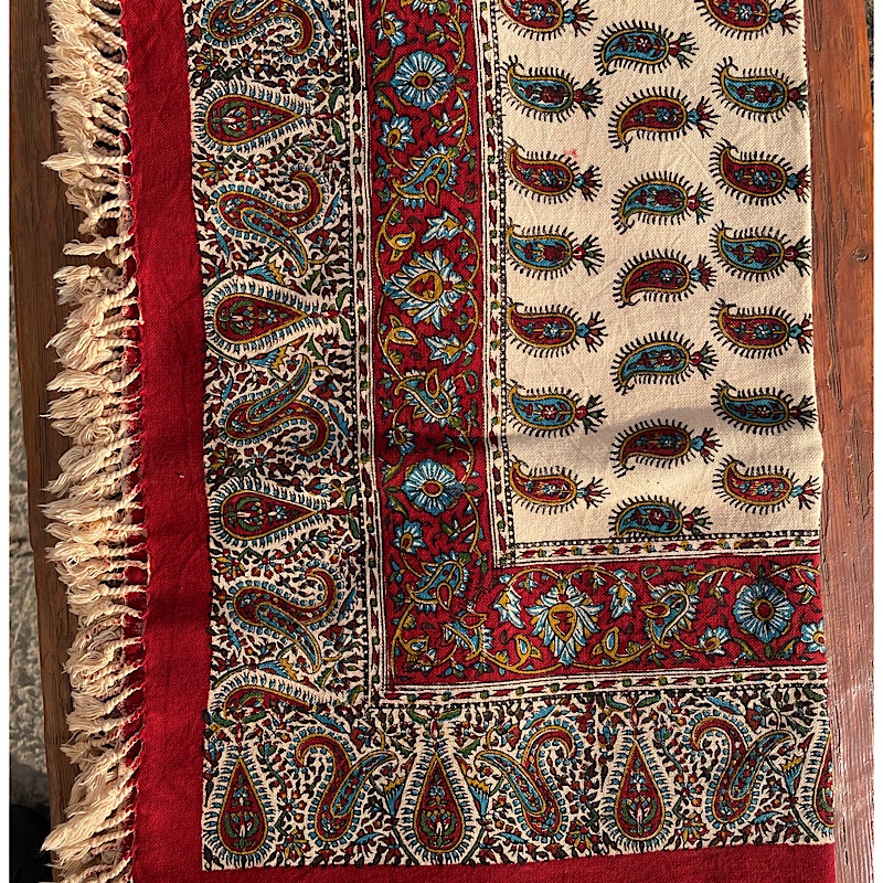 رومیزی قلمکار 4 نفره طرح ناروَن کیفیت اعلا