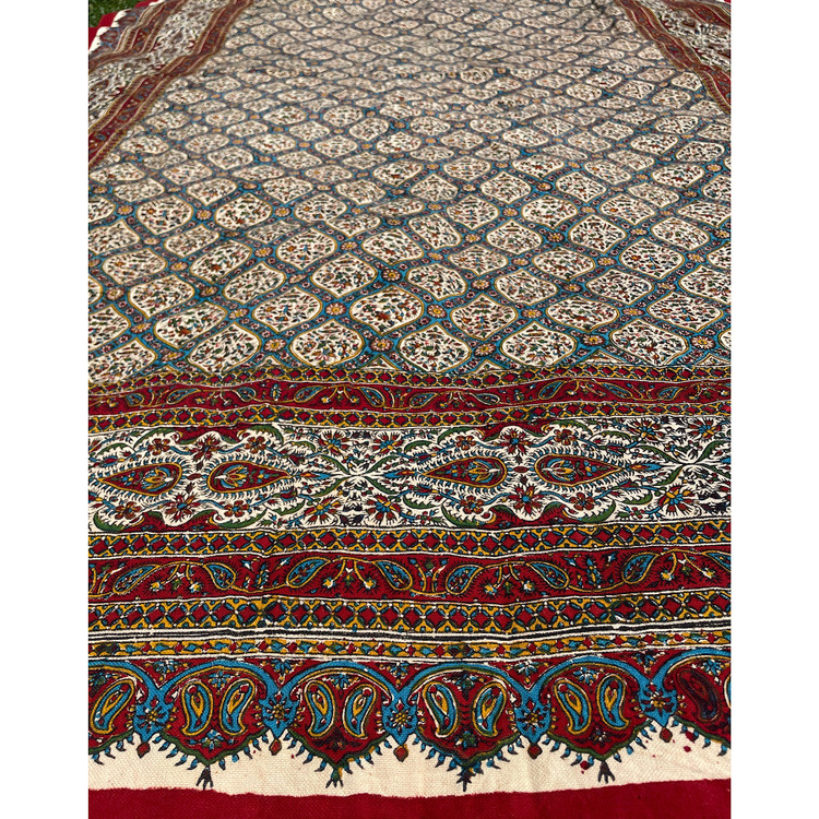 رومیزی قلمکار 8 نفره طرح گنبد سایز 160-240