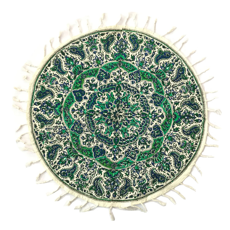 رومیزی قلمکار گرد سایز 50 سانتی