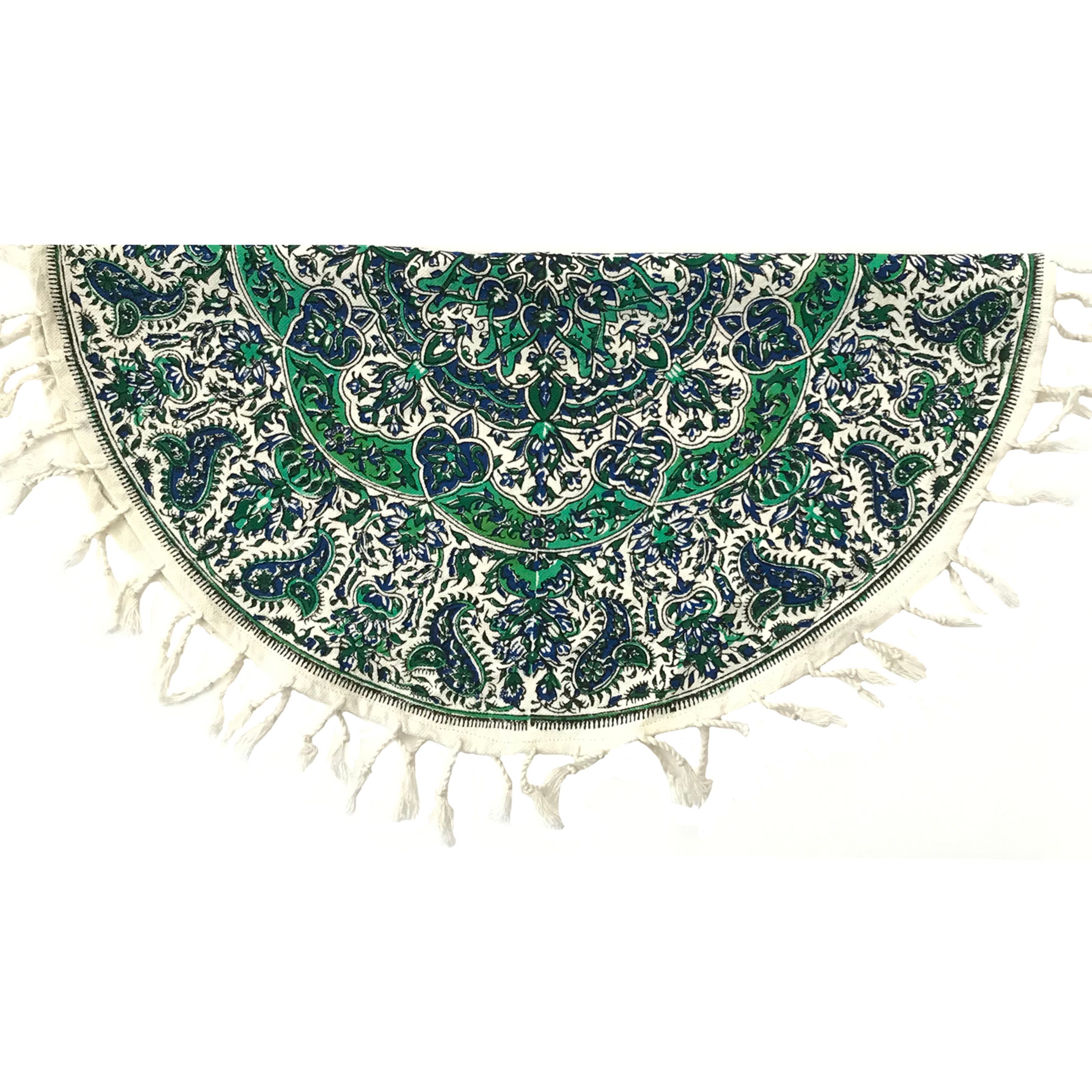 رومیزی قلمکار گرد سایز 50 سانتی
