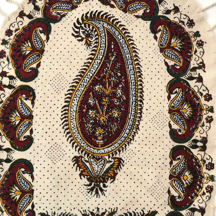 رومیزی قلمکار بیضی سایز 30-50
