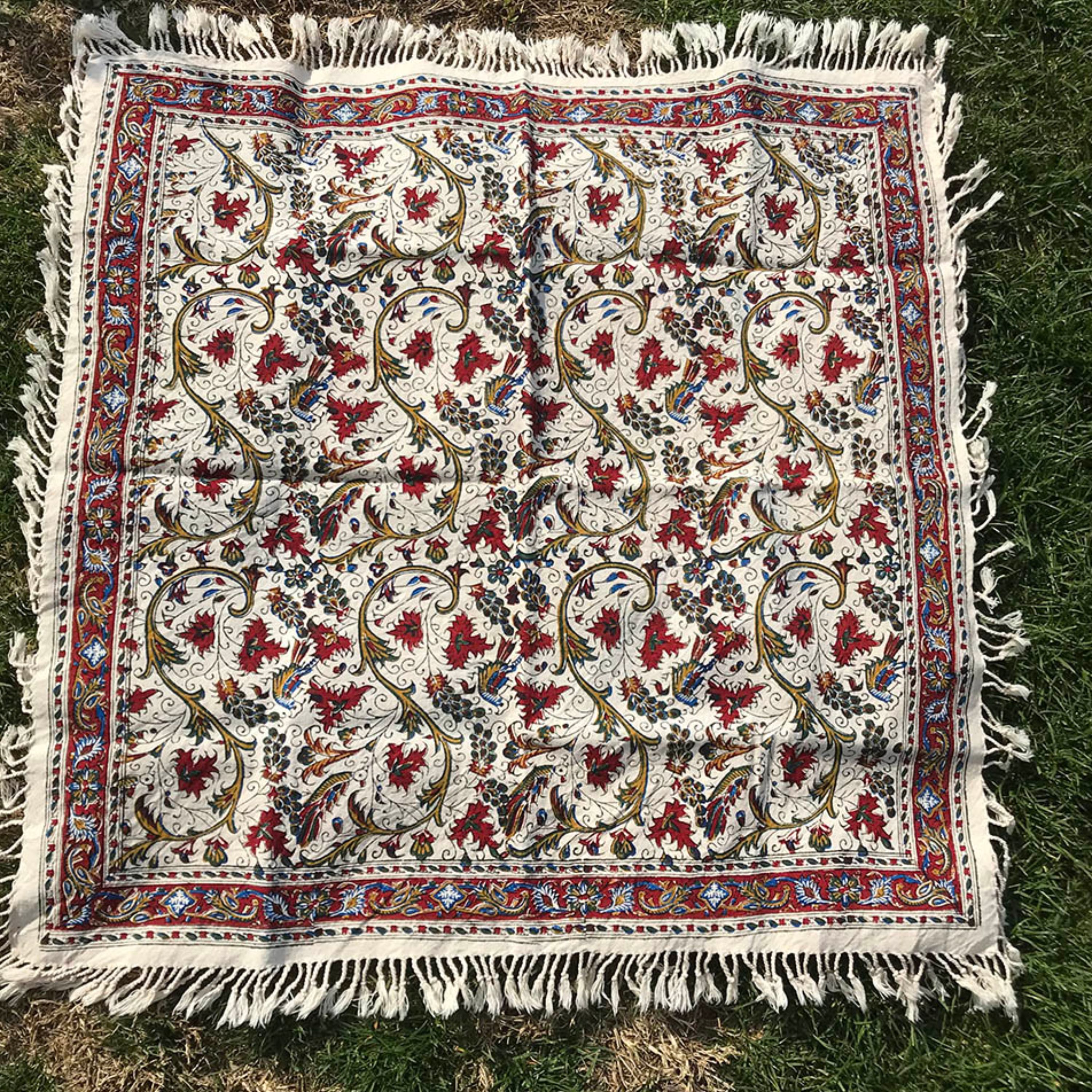 رومیزی قلمکار طرح انگوری اعلا