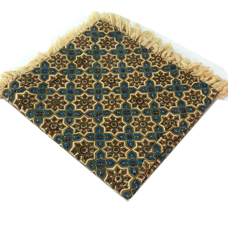 رومیزی قلمکار سایز 100در 100 طرح خاتم صنایع دستی پرشین