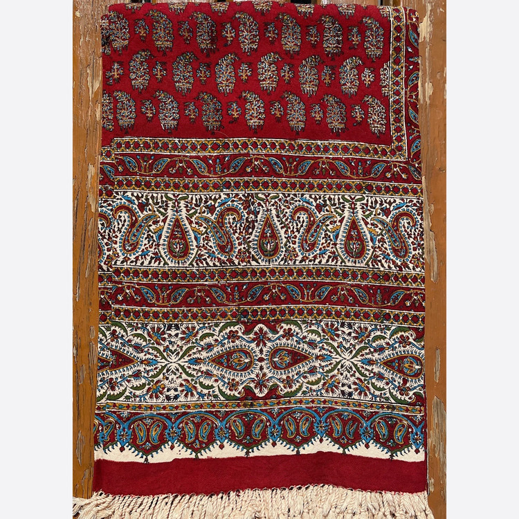 رومیزی قلمکار 8 نفره اعلا طرح کف لپی