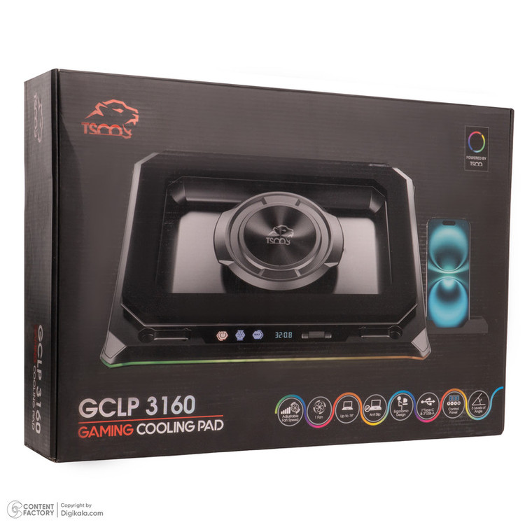 پایه خنک کننده لپ تاپ تسکو مدل GCLP 3160