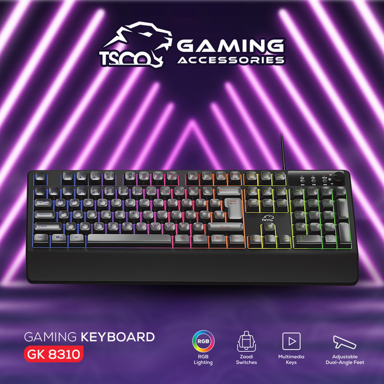 کیبورد گیمینگ شبه مکانیکال تسکو مدل GK 8310 Ares