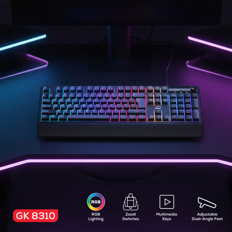 کیبورد گیمینگ شبه مکانیکال تسکو مدل GK 8310 Ares