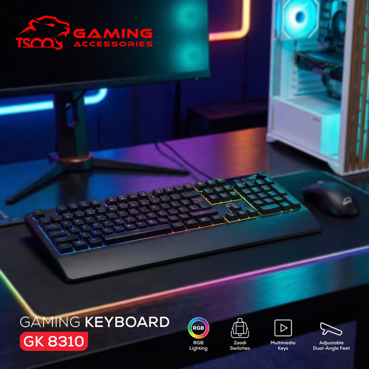 کیبورد گیمینگ شبه مکانیکال تسکو مدل GK 8310 Ares