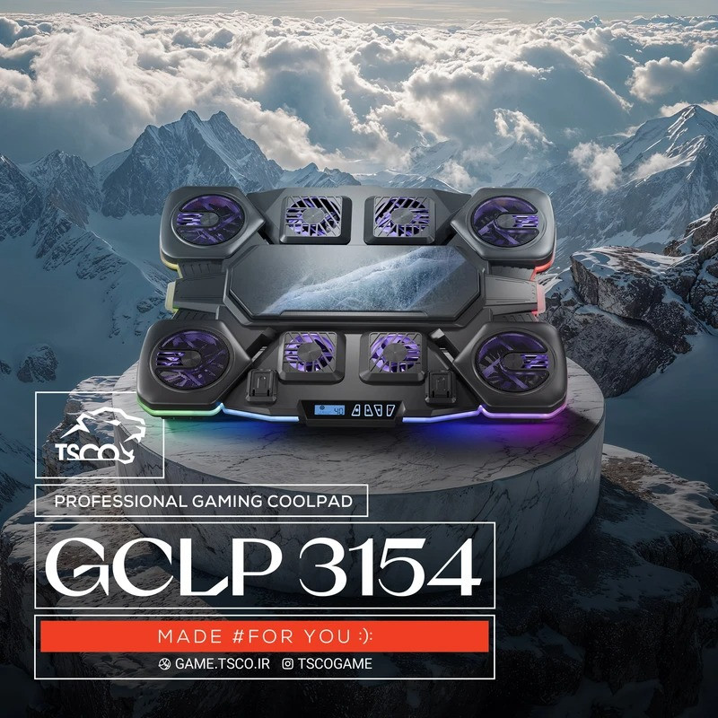 پایه خنک کننده لپ تاپ تسکو مدل GCLP 3154