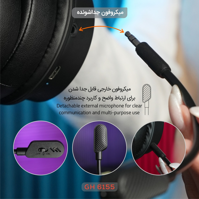 هدست گیمینگ تسکو مدل GH 6155 Kronos