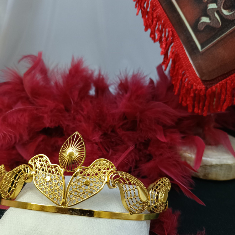 تاج زیورنور طرح طلا ا عروسی و مراسم ا روح گندم