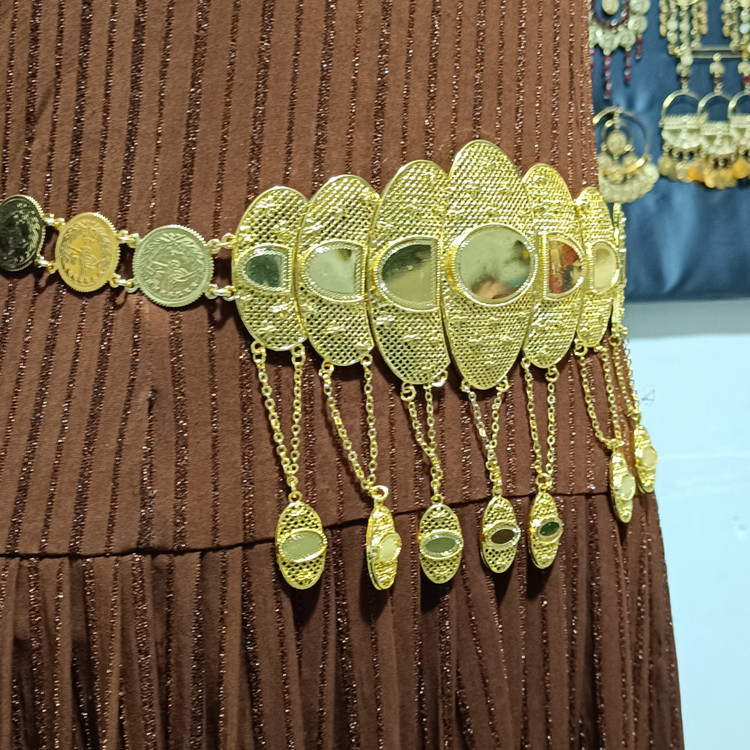 کمربند طلا الیزابت/بدلیجات روح گندم/عروسی/طرح طلا/لاکچری/دستساز