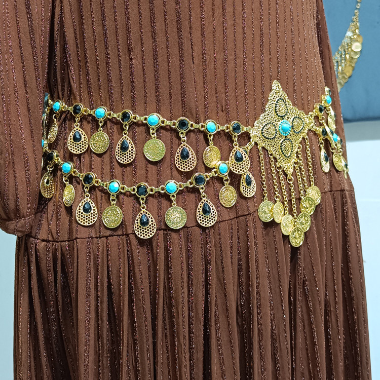 کمربند ستارگان طرح طلا زنانه/ روح گندم