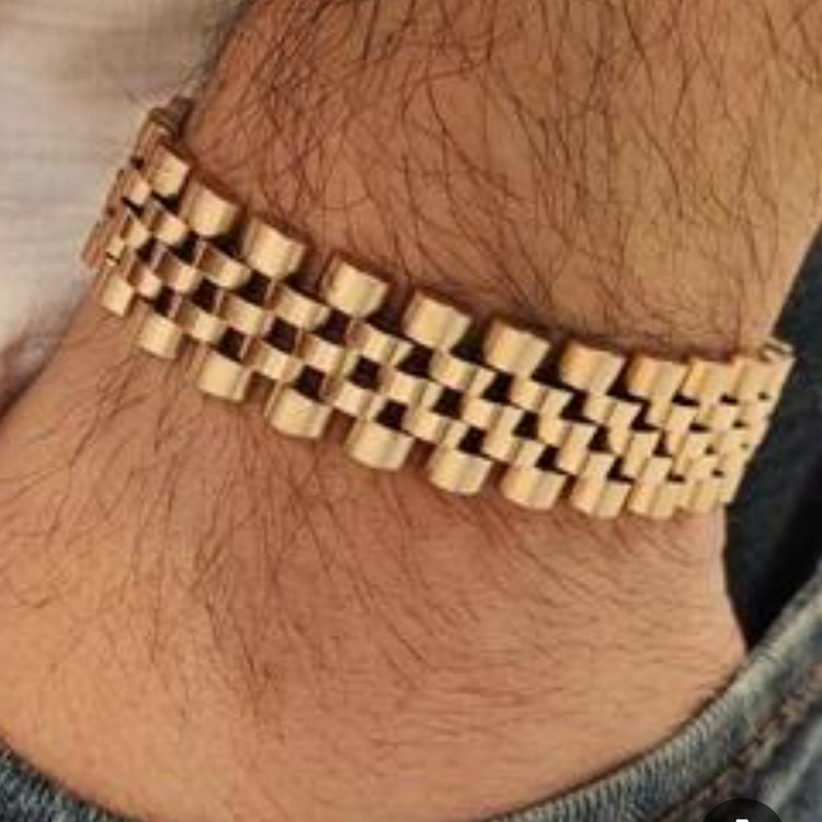 دستبند رولکس استیل 15 میل رزگلد،.....