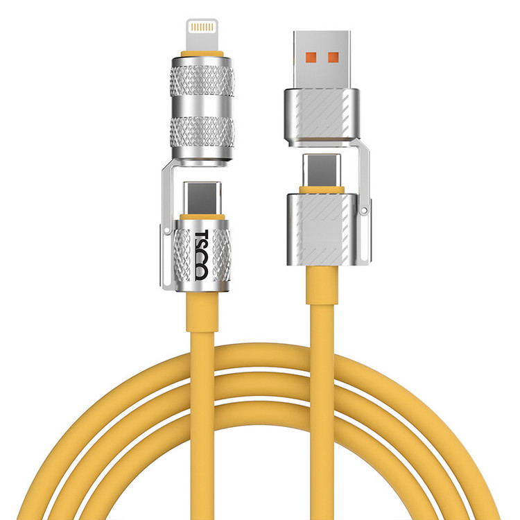 کابل تبدیل USB/USB-C به لایتنینگ/USB-C تسکو مدل GCA 240W طول 1.2 متر
