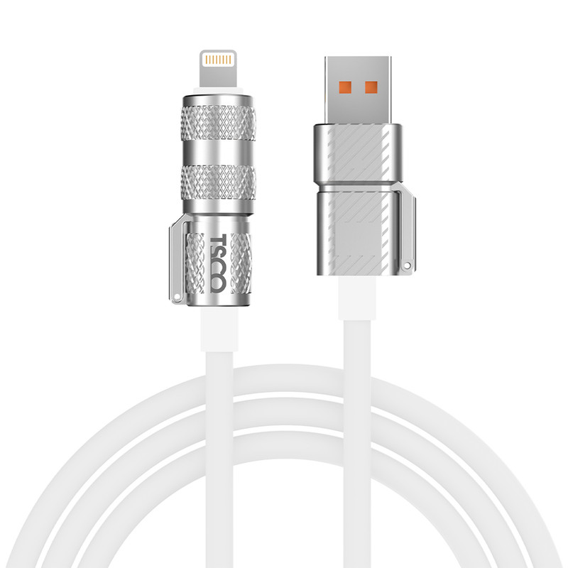 کابل تبدیل USB/USB-C به لایتنینگ/USB-C تسکو مدل GCA 240W طول 1.2 متر