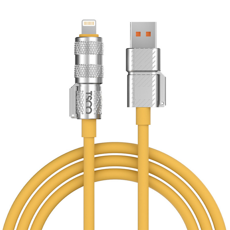 کابل تبدیل USB/USB-C به لایتنینگ/USB-C تسکو مدل GCA 240W طول 1.2 متر