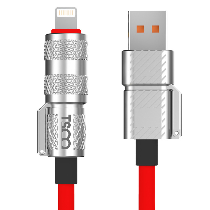 کابل تبدیل USB/USB-C به لایتنینگ/USB-C تسکو مدل GCA 240W طول 1.2 متر