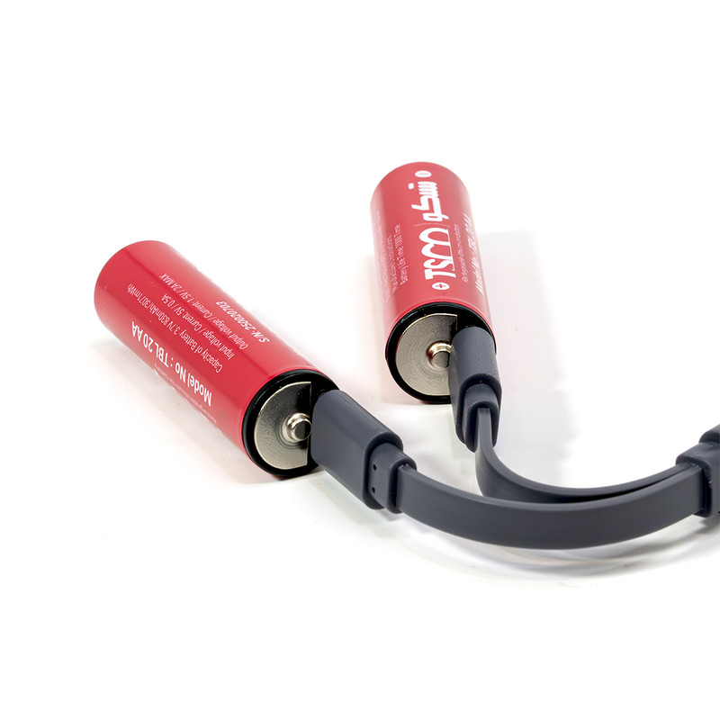 باتری قلمی شارژی تسکو مدل TBL 20 با درگاه USB-C به همراه کابل شارژ بسته دو عددی