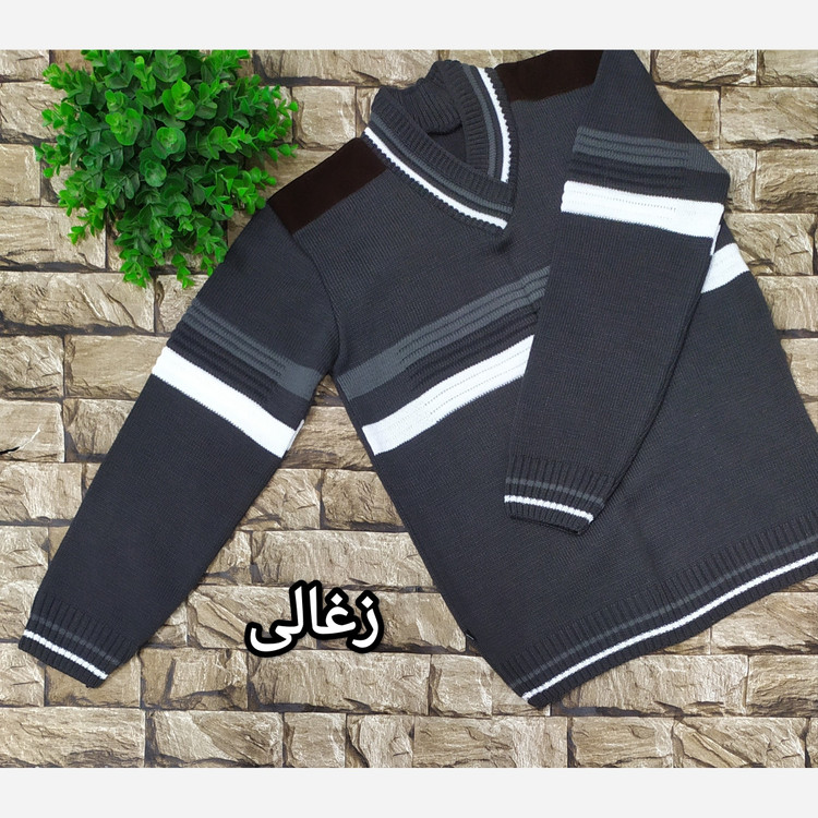 بافت ژاکت پسرانه شیک و خوشگل گرم وضخیم از سن 8 تا 11 تا 12سال