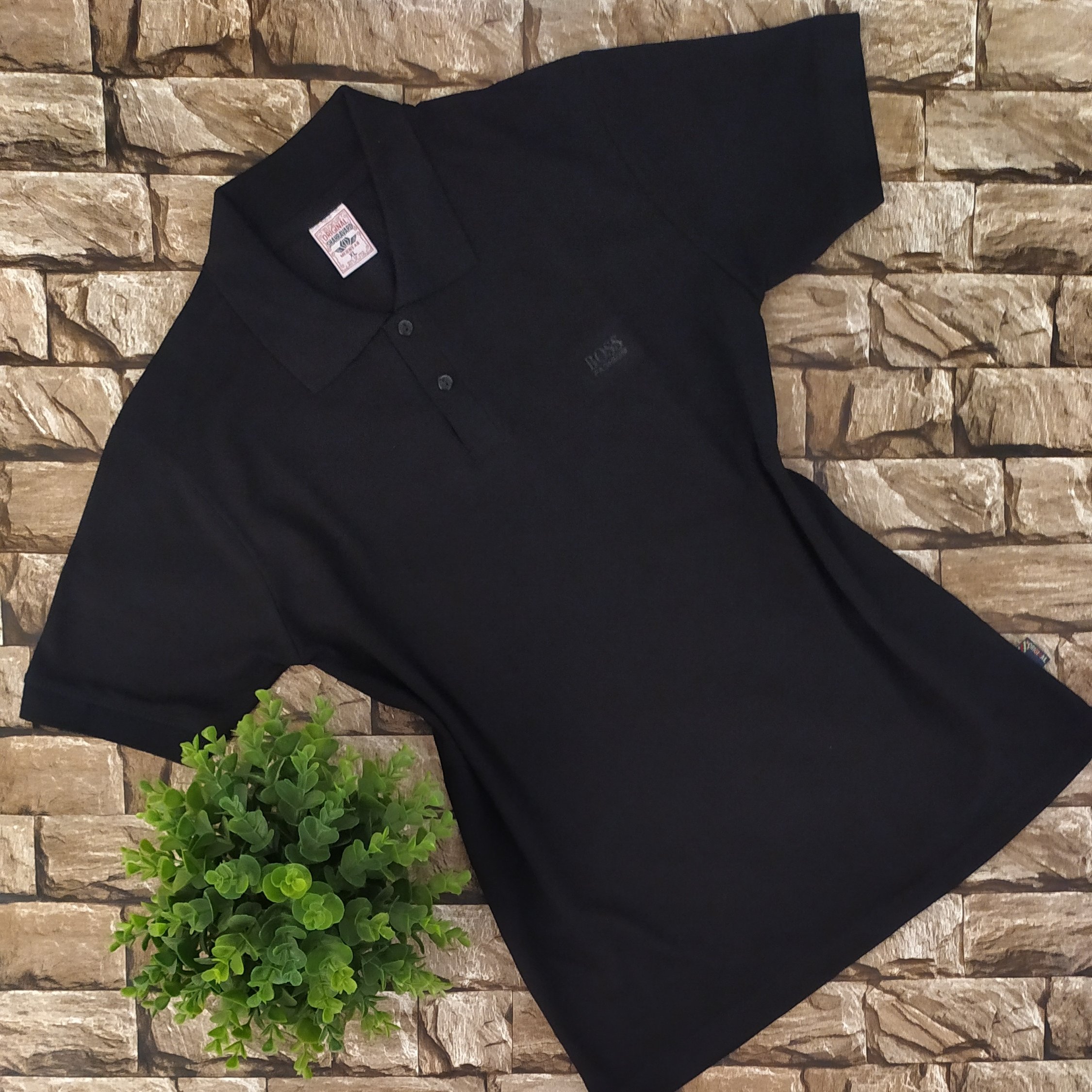 تیشرت مشکی یقه دار شیک وجذاب مردونه سایز XL 2XL 3XL