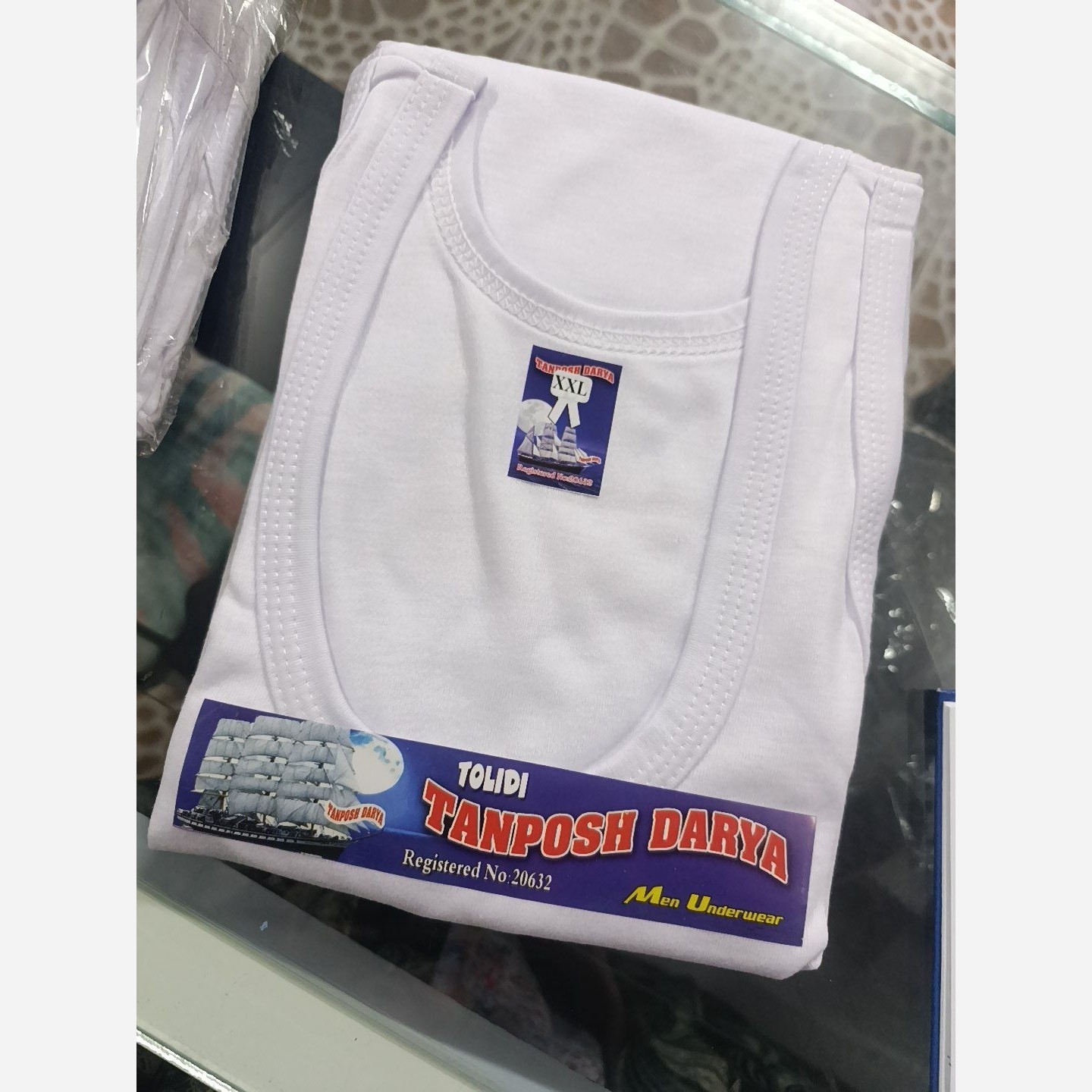 زیر پوش مردونه سایز L XL 2XL فوق العاده نرم ولطیف و جنس وکیفیت عالی پک دو عددی