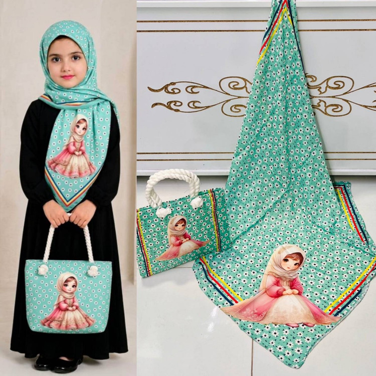 ست کیف و روسری بچه گانه