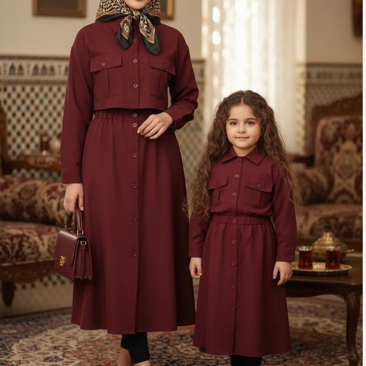 لباس دخترانه کت و دامن تا زنانه