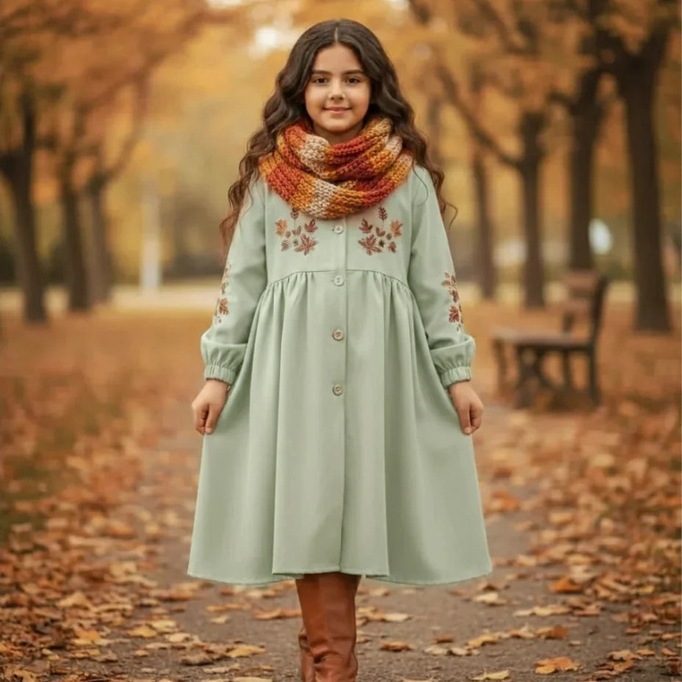 مانتو دخترانه پک 4 عددی