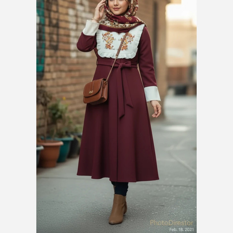 پیراهن دخترانه پوشیده سایز 8 سال تا نوجوان