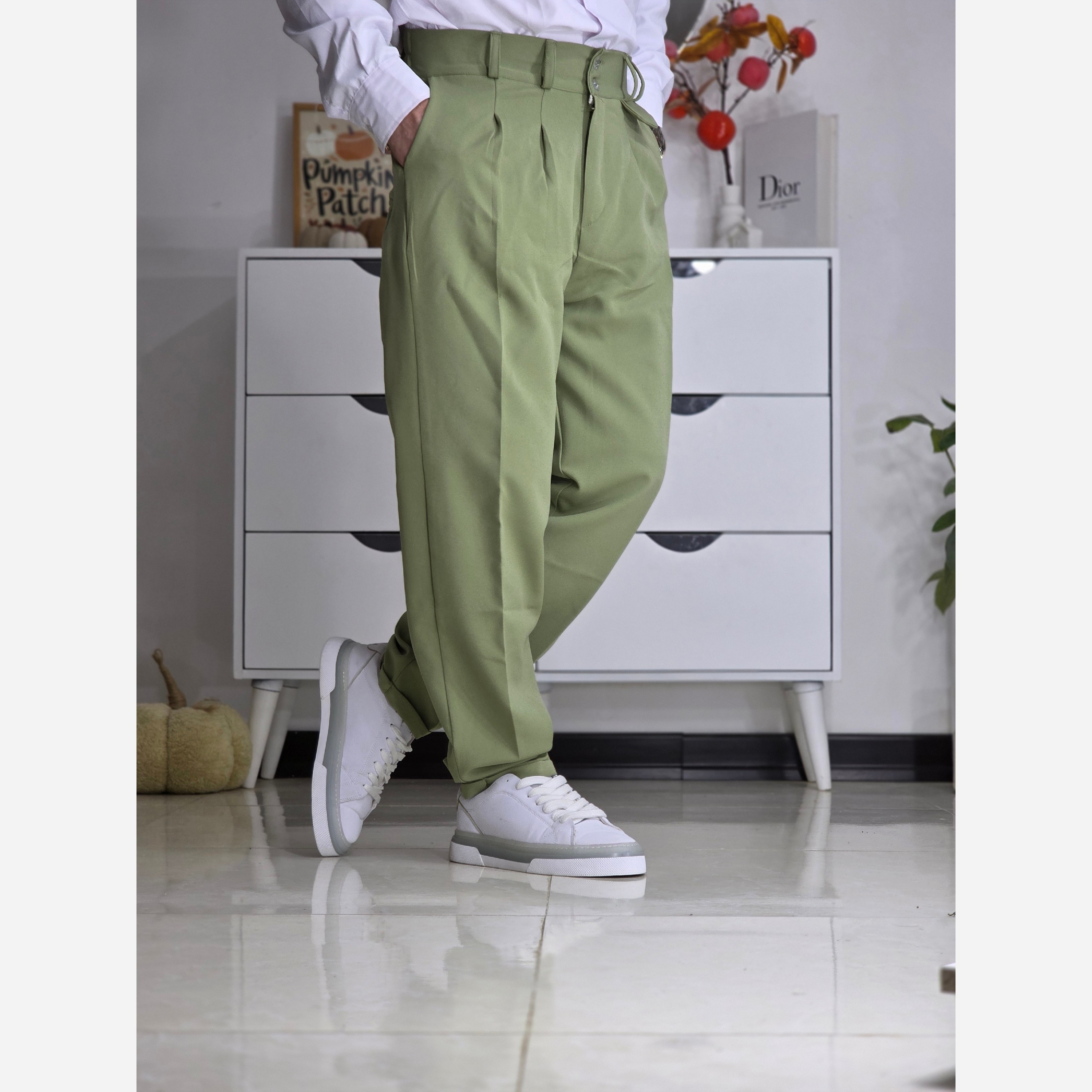 شلوار پارچه ای مردانه پیله دار پارچه مازراتی