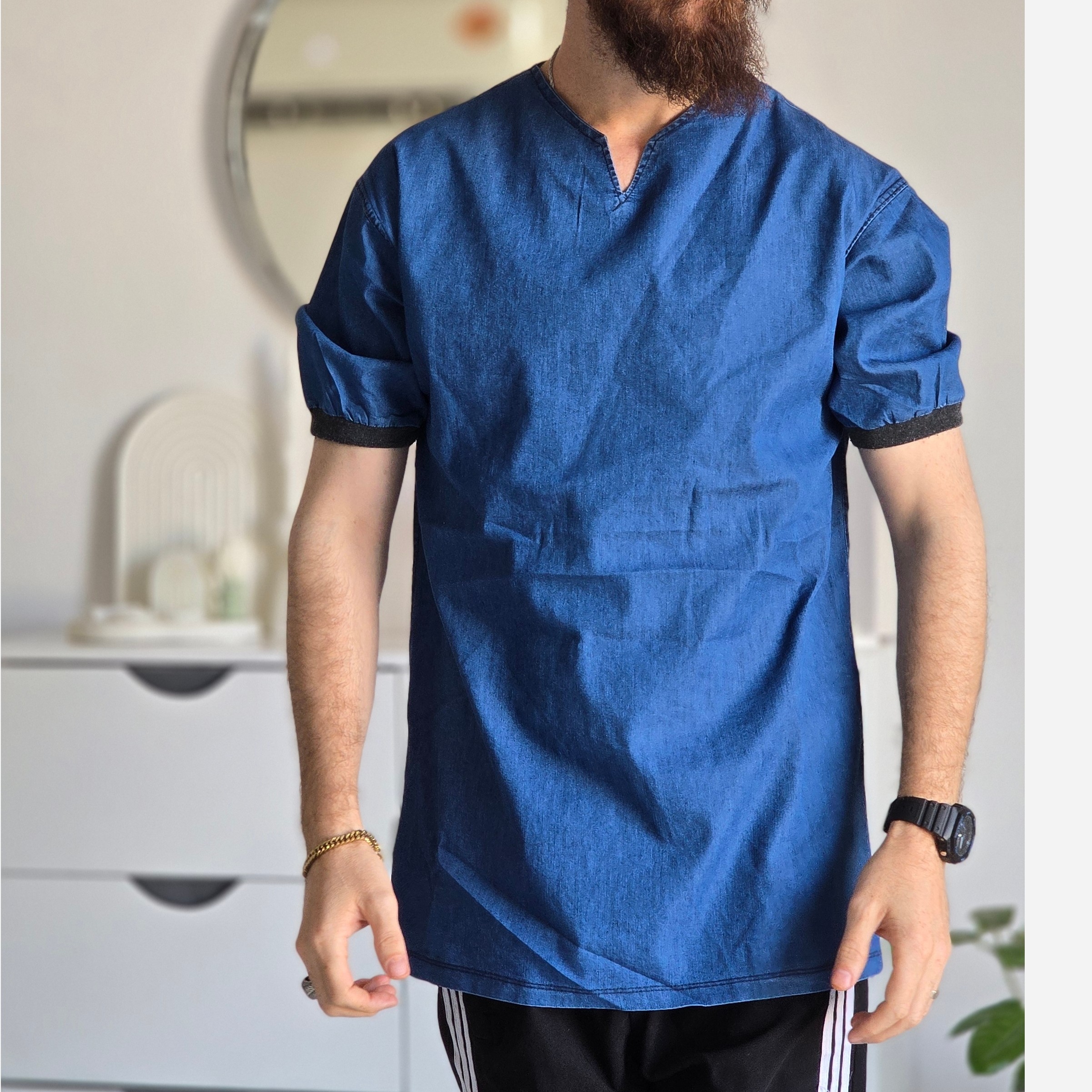 تیشرت لی استین کش