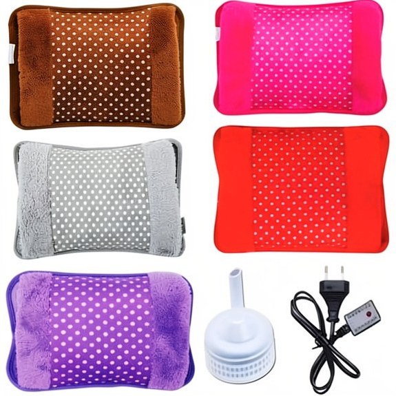 کیسه آب گرم برقی حوله ای با رویه مخملی Electric Hot Water Bag