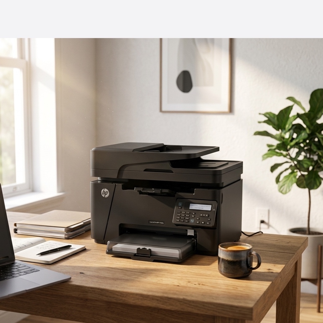 پرینتر چندکاره لیزری hp مدل M128FN سیاه و سفید